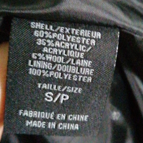 Black and white peacoat - Picture 7 of 8